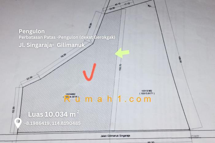 Foto Tanah dijual di Pengulon, Gerokgak, Tanah Id: 6215