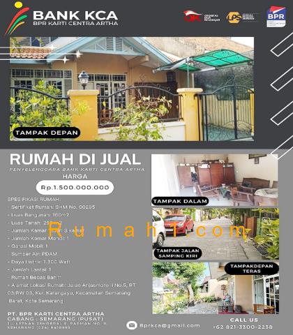 Foto Rumah dijual di Karang Ayu, Semarang Barat, Rumah Id: 6404