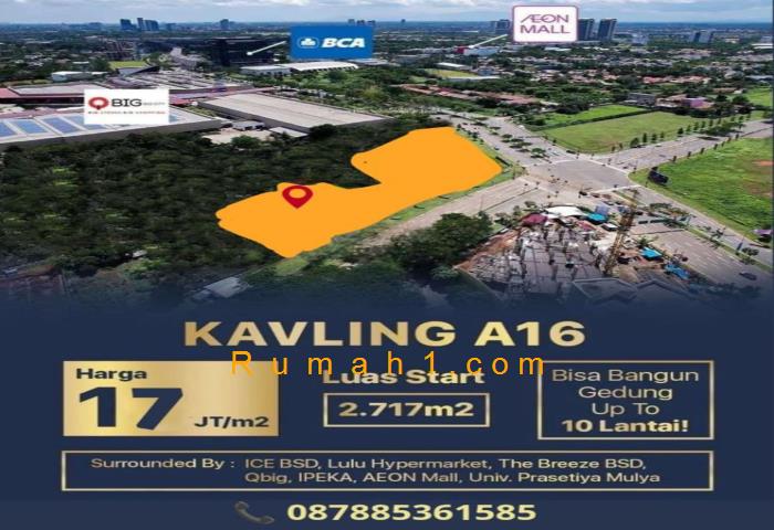 Foto Tanah dijual di BSD City, Tanah Id: 7524