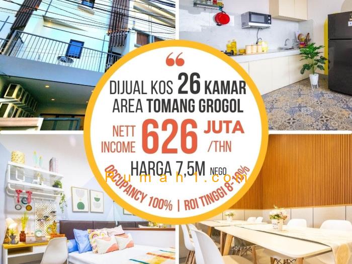 Foto Rumah dijual di Tomang, Grogol Petamburan, Rumah Id: 7605