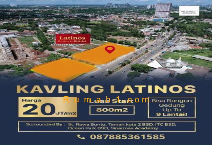 Foto Tanah dijual di BSD City, Pagedangan, Tanah Id: 7619