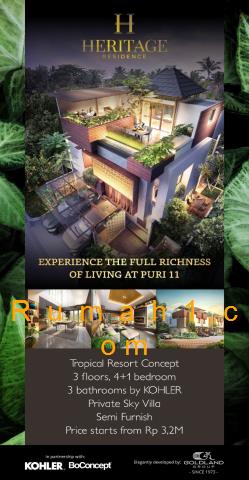 Foto Rumah dijual di Heritage Residences Karang Tengah, Rumah Id: 7680