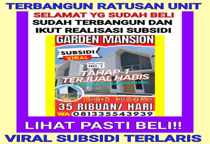 Foto Rumah dijual di Perumahan Garden Mansion, Rumah Id: 8122