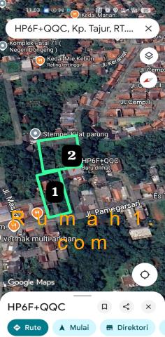 Foto Tanah dijual di Pamagersari, Parung, Tanah Id: 8192