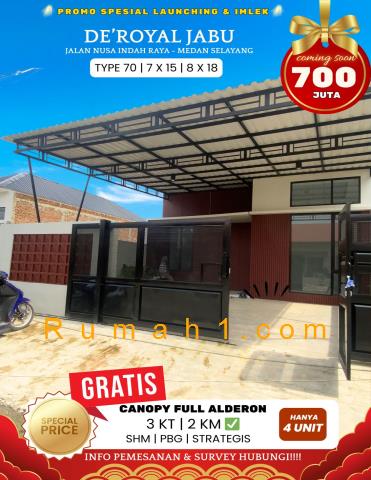 Foto Rumah dijual di De Royal Jabu, Rumah Id: 8539