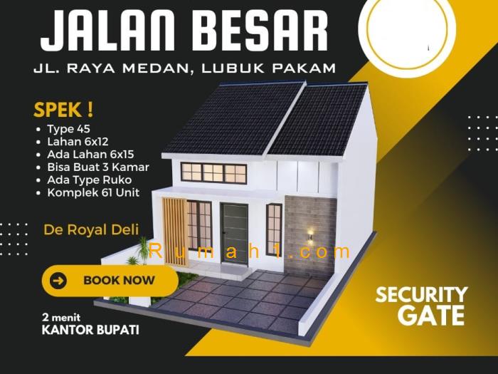 Foto Rumah dijual di De Royal Deli Lubuk Pakam, Rumah Id: 8546