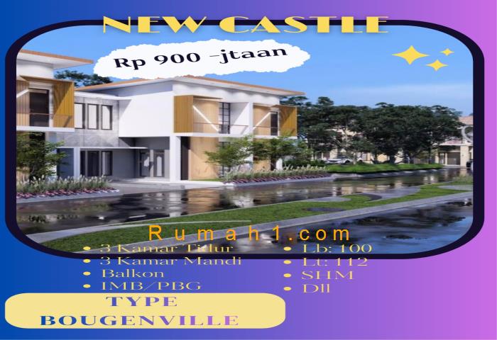 Foto Rumah dijual di Perumahan NEW CASTLE Medan, Rumah Id: 8553