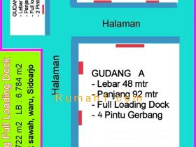 Image gudang dijual di Tambak Sawah, Waru, Sidoarjo, Properti Id 8670