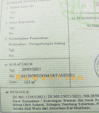 Foto Tanah dijual di Wedomartani, Ngemplak, Tanah Id: 8774