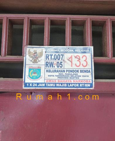 Foto Rumah dijual di Pondok Benda, Pamulang, Rumah Id: 8899